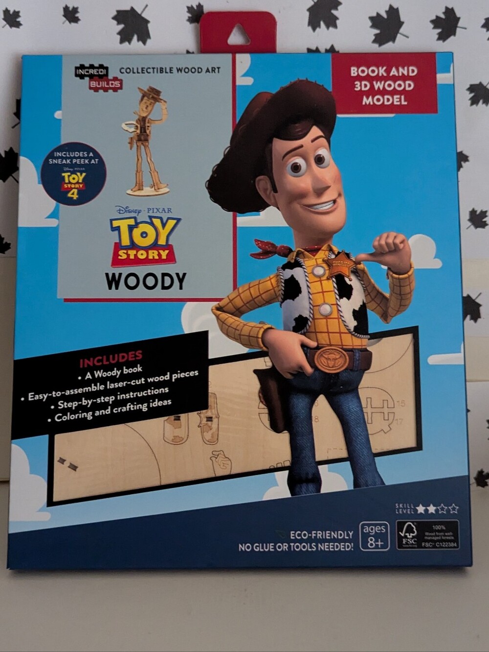 Incredi Builds Book and 3D Wood Models - Toy Story - Woody